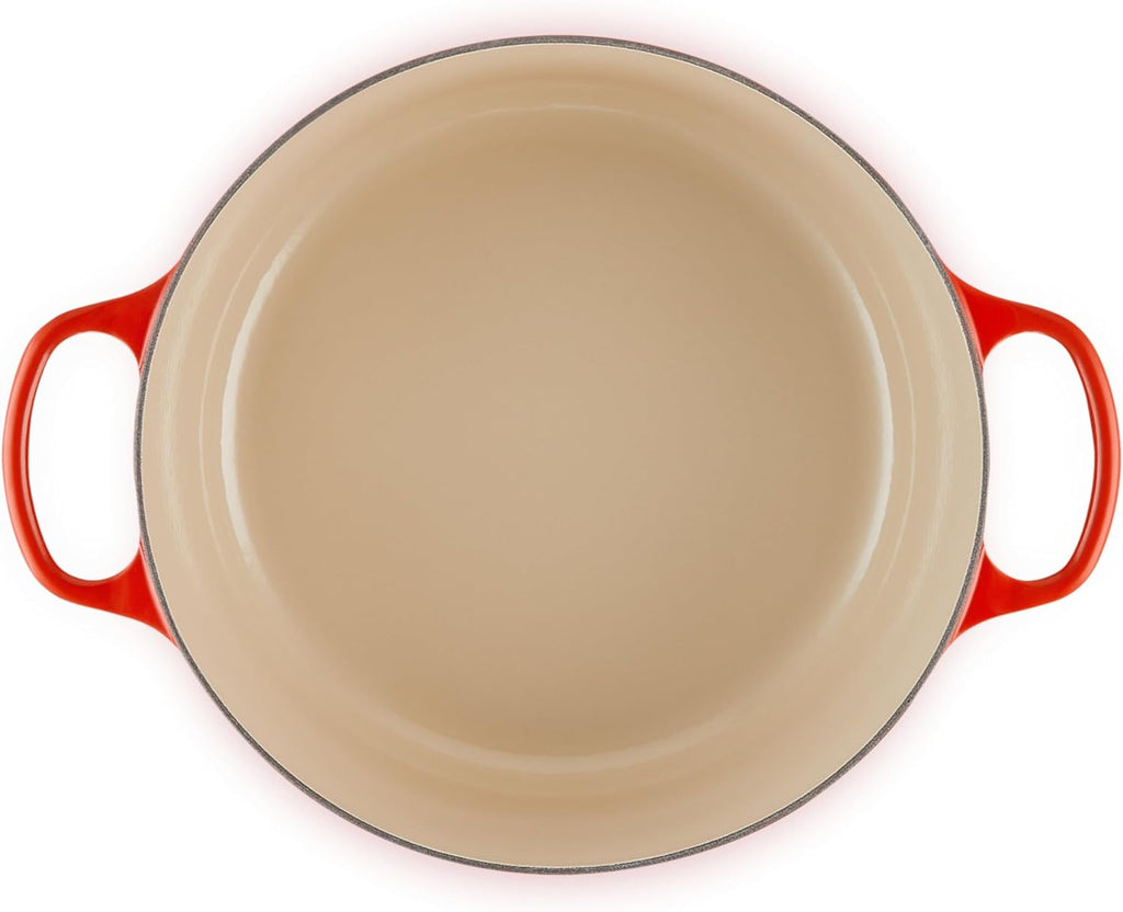 Le Creuset Enameled Cast Iron Signature Round Dutch Oven, 9 qt., Cerise