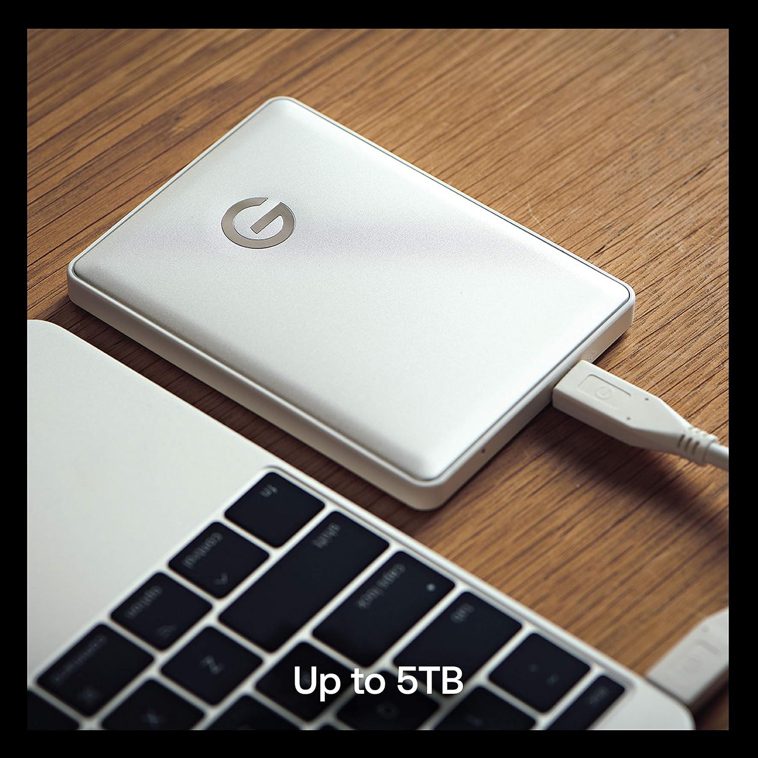 G-Technology 1TB G-DRIVE mobile USB-C Portable External Hard Drive, Silver - 0G04876-1