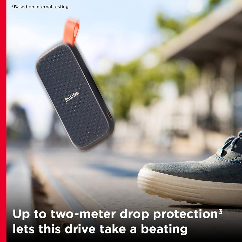 SANDISK 1TB Portable SSD - Up to 800MB/s, USB-C, USB 3.2 Gen 2, Updated Firmware - External Solid State Drive - SDSSDE30-1T00-G26