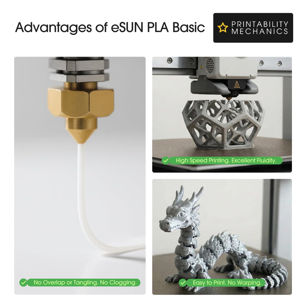 ESUN 10KG Black PLA Filament 1.75mm for 3D Printing