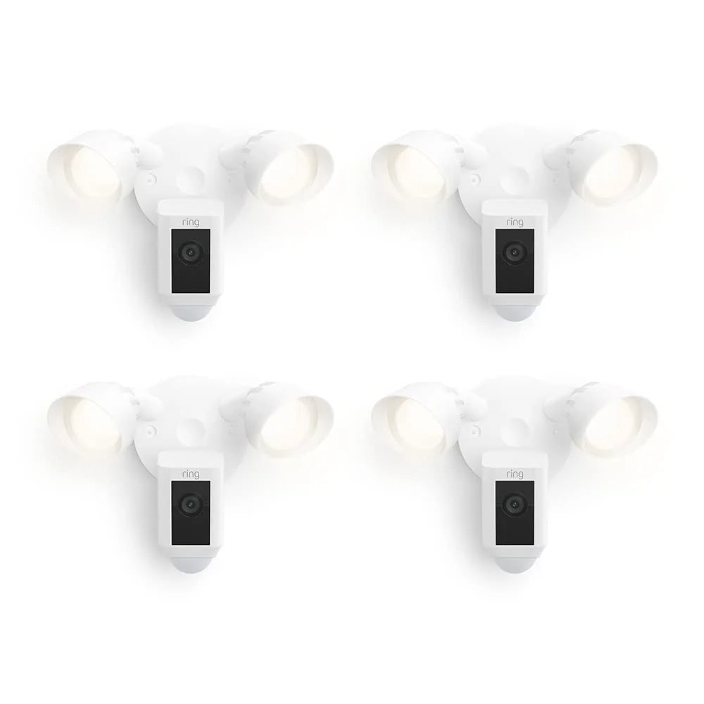 Ring Floodlight Cam Wired Plus with motion-activated 1080p HD video, Black (2021 release)