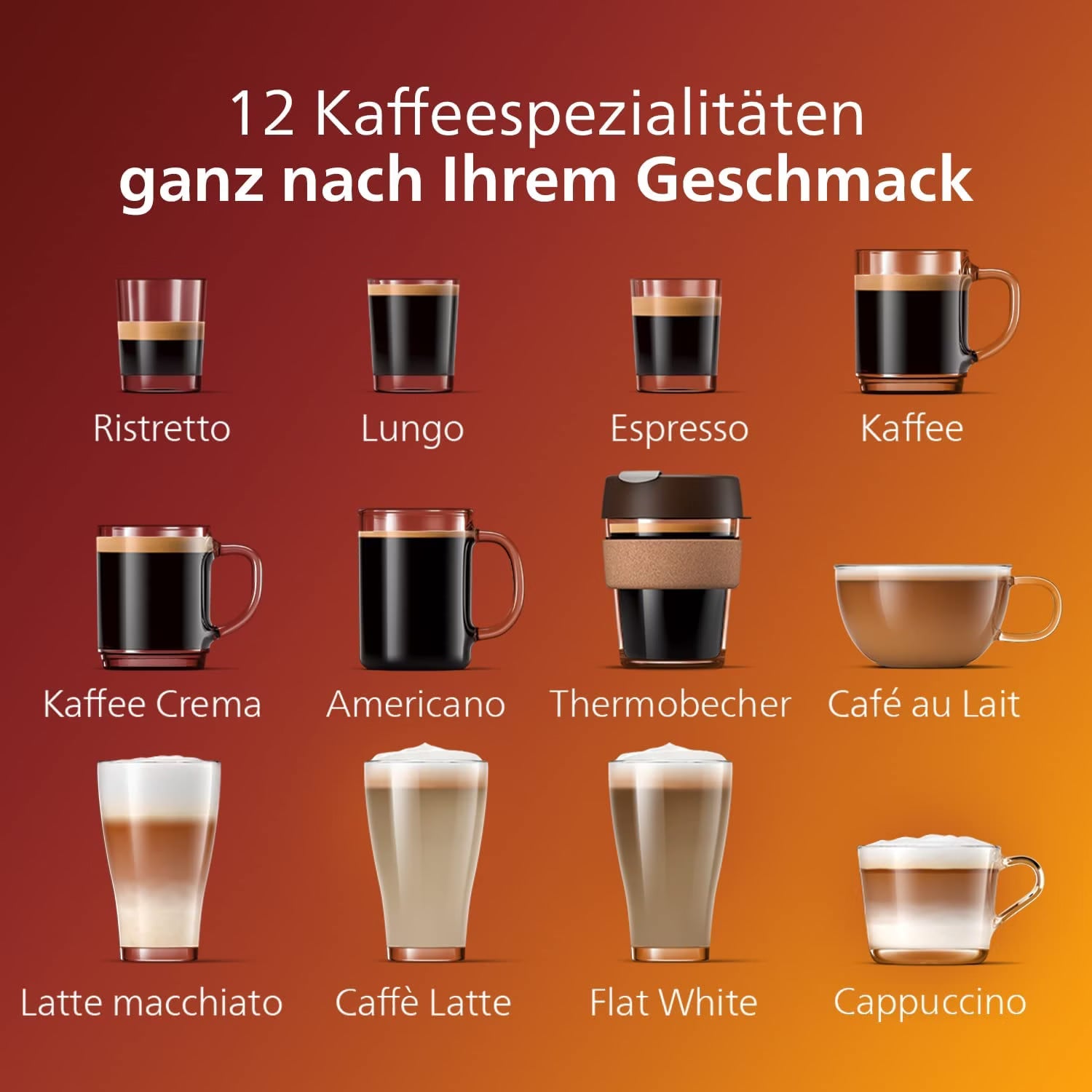 PHILIPS EP5447/90 Serie 5400 LatteGo 12 Kaffeespezialitäten Kaffeevollautomat Touchscreen, 4 Profile Schwarz/Chrom
