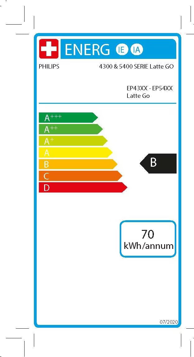 PHILIPS EP5447/90 Serie 5400 LatteGo 12 Kaffeespezialitäten Kaffeevollautomat Touchscreen, 4 Profile Schwarz/Chrom