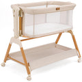 EZEBABY Baby Bassinet Bedside Sleeper - 3-in-1 Rocking Crib