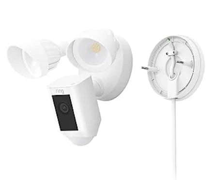 Ring Floodlight Cam Wired Plus with motion-activated 1080p HD video, Black (2021 release)