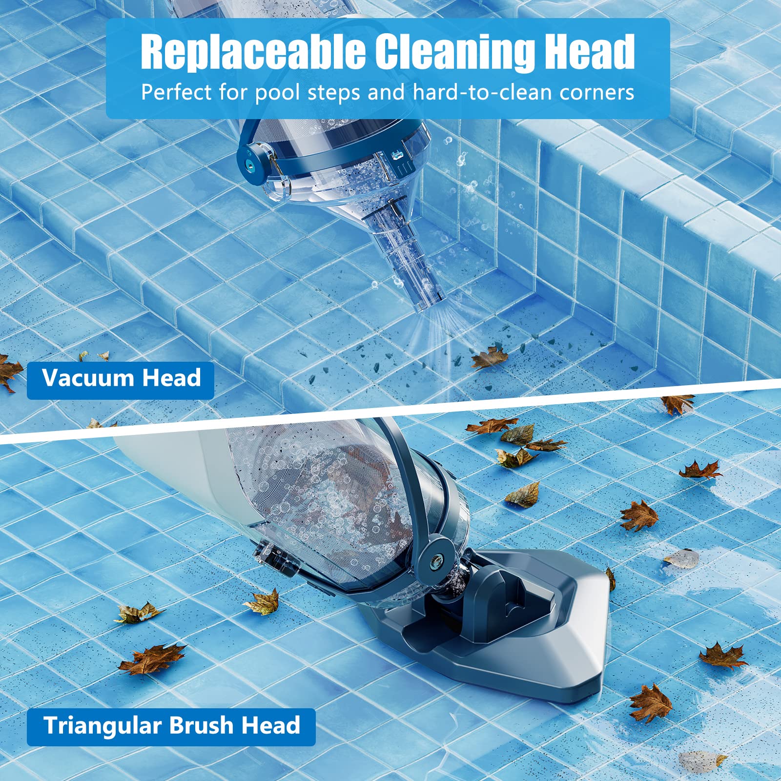 ENHULK T403 Handheld Pool Vacuum for Above Ground Pools
