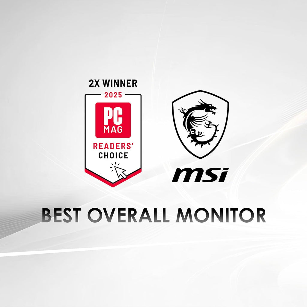 msi PRO MP273QW E14 27-inch IPS 2560 x 1440 (QHD) Computer Monitor, 144Hz,Adaptive-Synch, HDMI, DP Port, VESA Mountable, Tilt, Speaker, 1ms, White