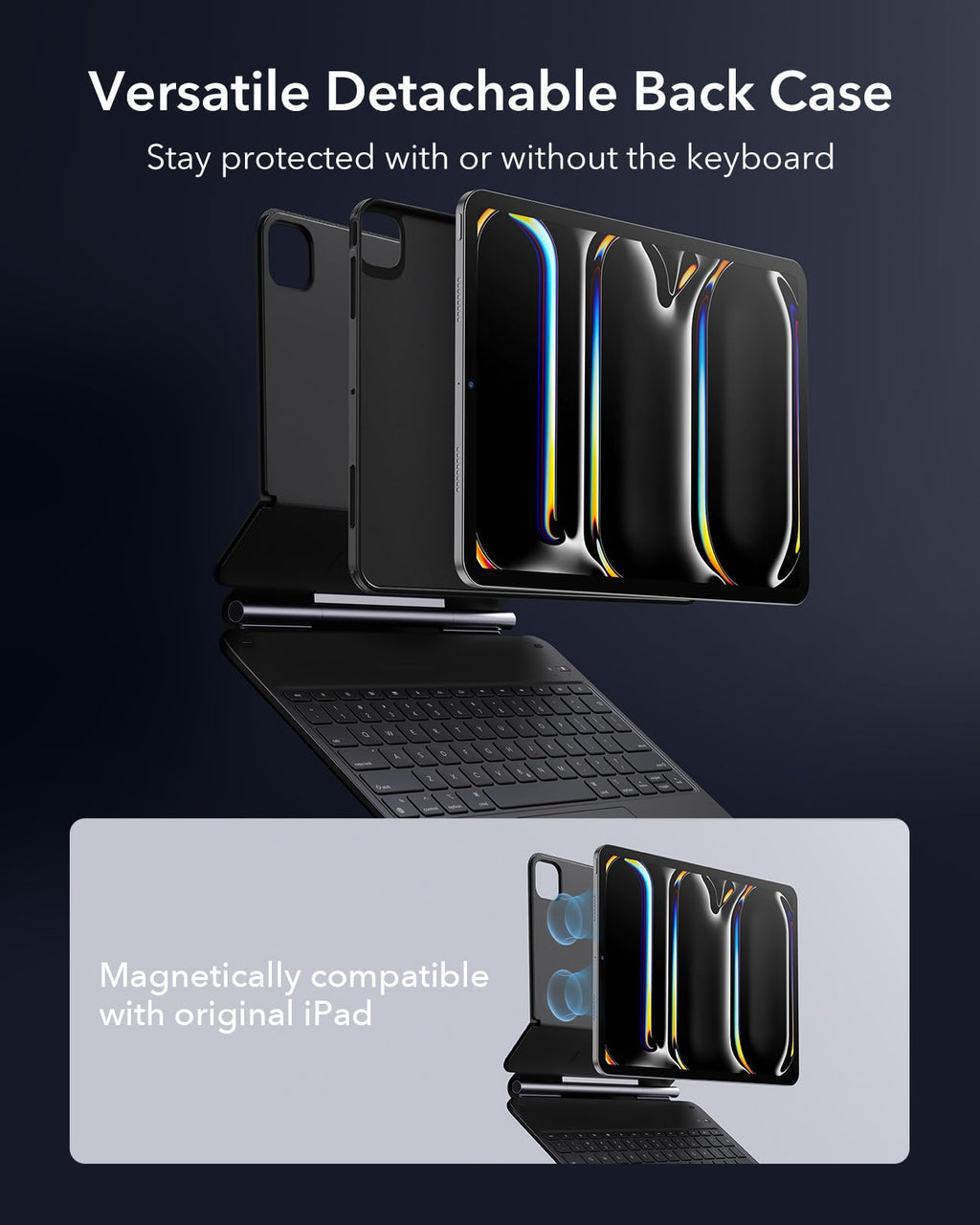 ESR iPad Pro 13 Keyboard Case with Magnetic Stand
