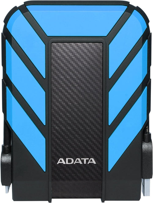 ADATA HD710 Pro - 2 TB External Hard Drive - Shockproof, Waterproof & Dustproof - Durable Storage - For Gamers, Students & Professionals - Mac, PC & Linux Compatible - Blue - AHD710P-2TU31-CBL