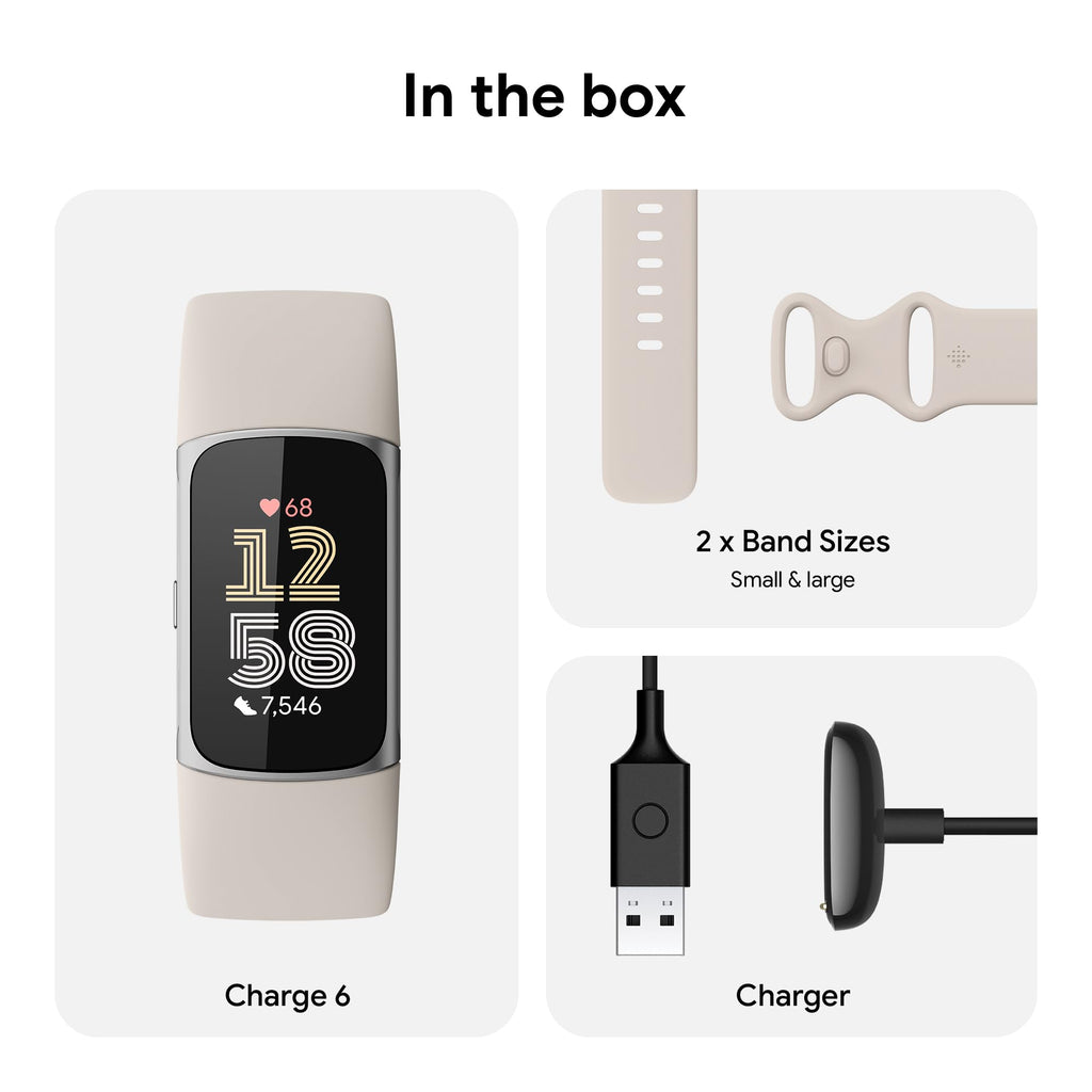 FITBIT Charge 6 Fitness Tracker with GPS and Heart Rate Monitor